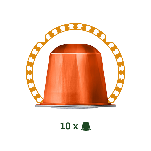 73 by Al Ameed Caramel Espresso Capsules, rich flavor for Nespresso machines