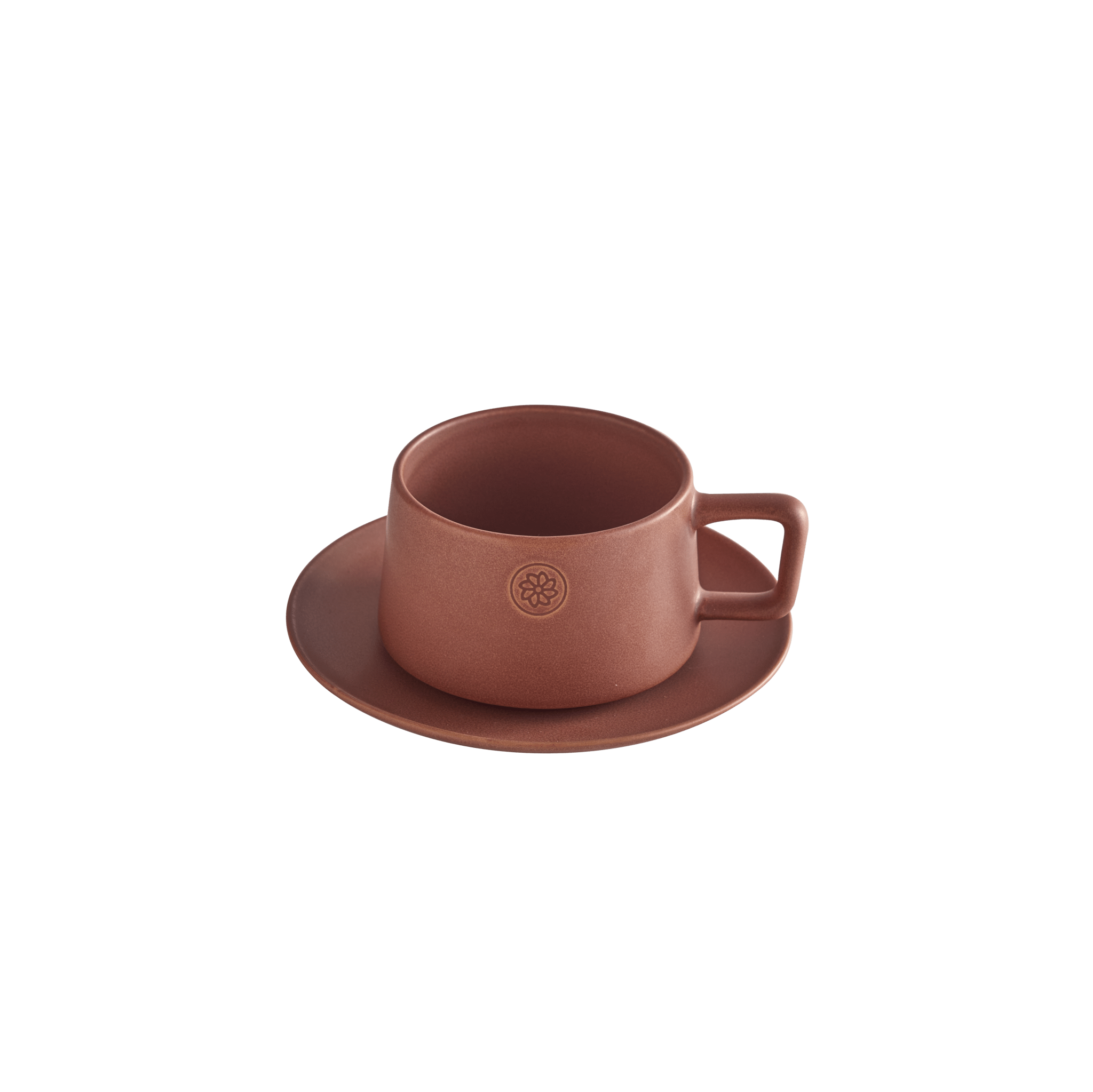 73 by Al Ameed Yasmina Cappuccino Cup, double-walled glass with Jasmine icon, perfect for cappuccinos